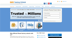 Desktop Screenshot of imeifactoryunlock.com